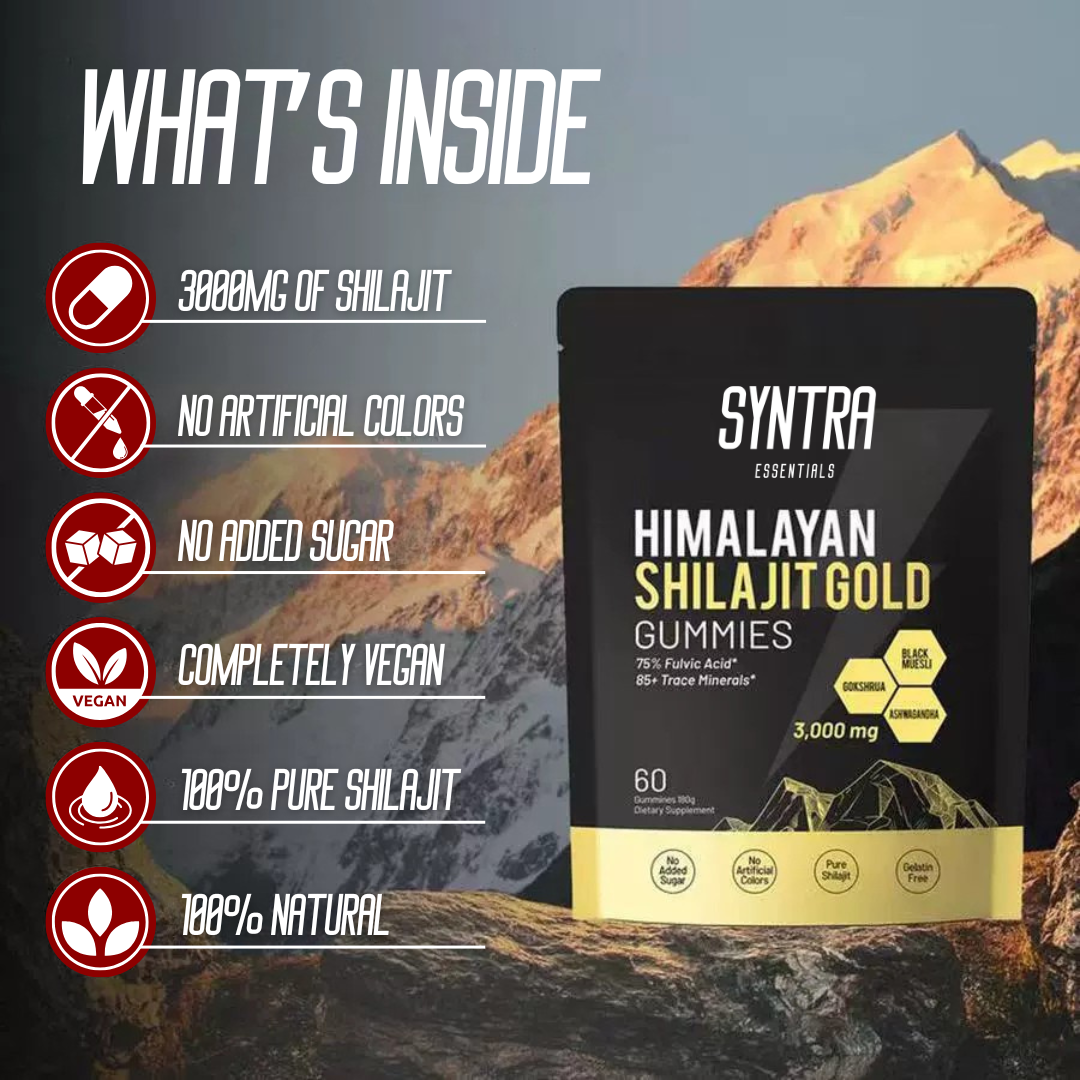 SYNTRA SHILAJIT ™ Pure Shilajit Gummies